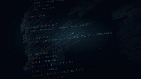 Code Wall Shader Animation Dynamic Coding Visualization Abstract Programming Vídeo Stock 344778292