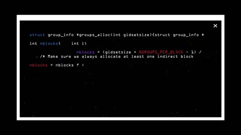 Code Window 02 Video stock 104206307