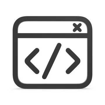 Code window icon Stock Illustration
