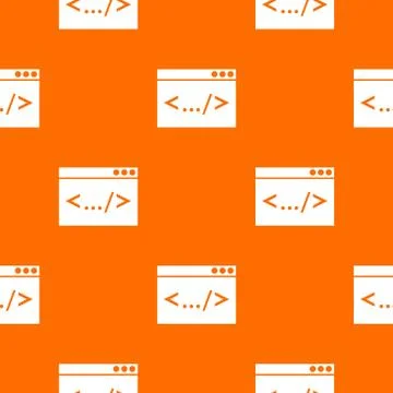 Code window pattern seamless Stock Illustration