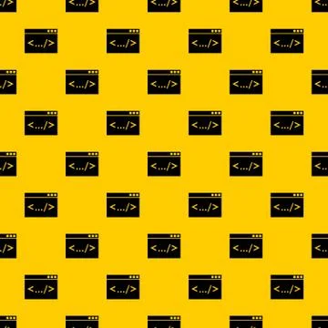 Code window pattern vector Stock Illustration