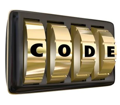 Code word lock dials secret classified informatoin password access Illustrazione stock