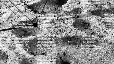 Code-writing ants form the Plexus network. A black and white background of Stock Footage 242427133