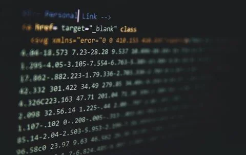 Code Writining Foto stock