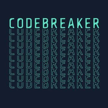 Codebreaker repeat word poster Stock Illustration
