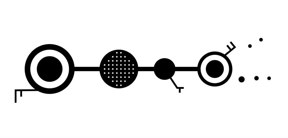 Coded crop circle pattern with hidden message, found 2026 in Wiltshire Stock Illustration