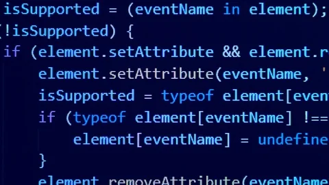 Coded data is emerging on the screen Stockbeeldmateriaal 114737377