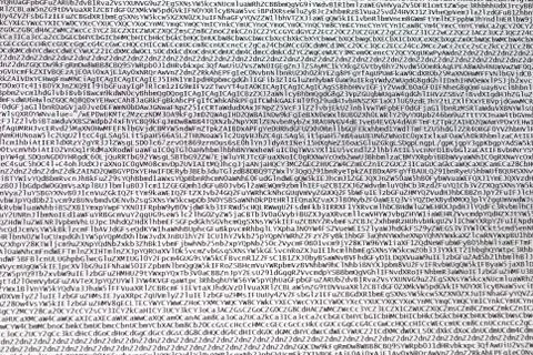 Coded digital letters Stock Photos