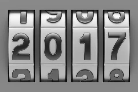 Coded lock. 3D image Illustrazione stock