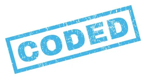 Coded Text Rubber Seal Stamp Watermark Stock-Illustration