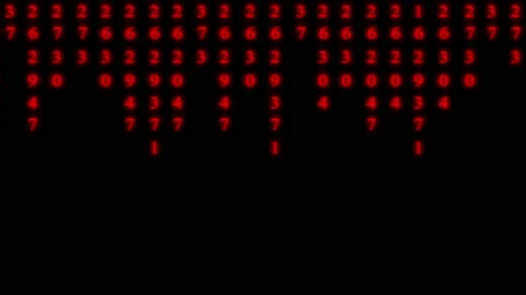 Code/Data Matrix Wipe - Retro Element Pack (RED) Stock Footage 151175857
