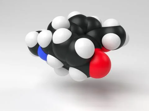 Codeine molecule Stock Illustration