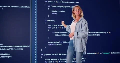 Coder Development Program: Web Programming Training In Classroom Meeting 写真素材