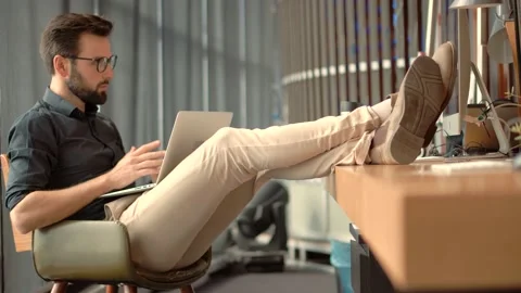 Coder Development Web Application.Senior Programming On Laptop. Stock Footage 153470912