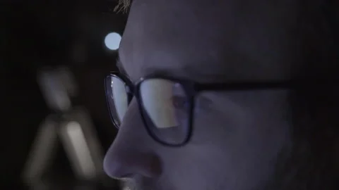 Coder Looking at Multiple Devices Stock Footage 208746075