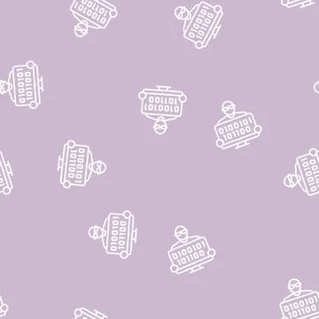 Coder programmer business line seamless pattern Stock-Illustration