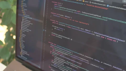 Coder testing virus security system. Develop internet project. freelance man Stock Footage 131611615