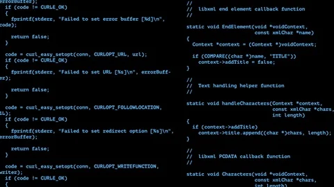 Codes , algorithms , hacking , screen Stock Footage 119085287