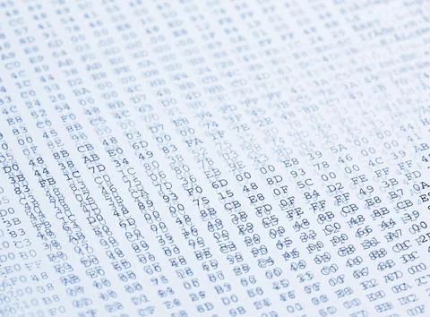 Codes background in blue tone 스톡 사진