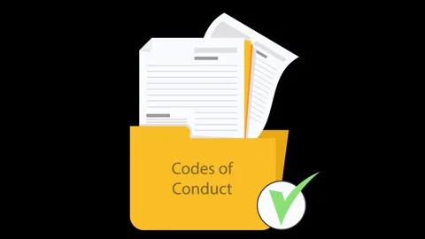 Codes of conduct Transperent Stock Footage 308385312
