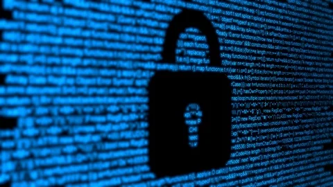 Codes identifying security system Stock Footage 108497959