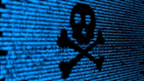 Codes identifying virus attack Stock Footage 108498521