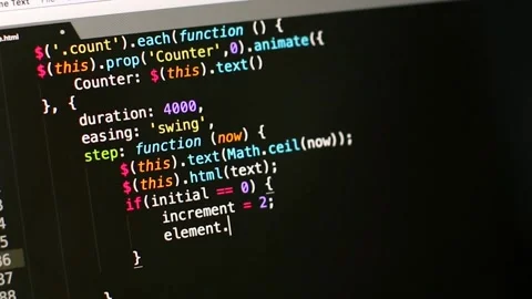 Codes internet computer Video stock 273210948