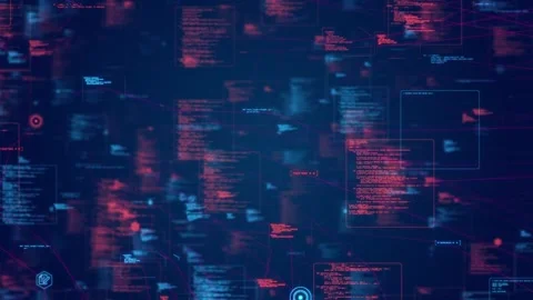 Coding and Algorithms, The Building Blocks of Modern Programming Stock Footage 267795139