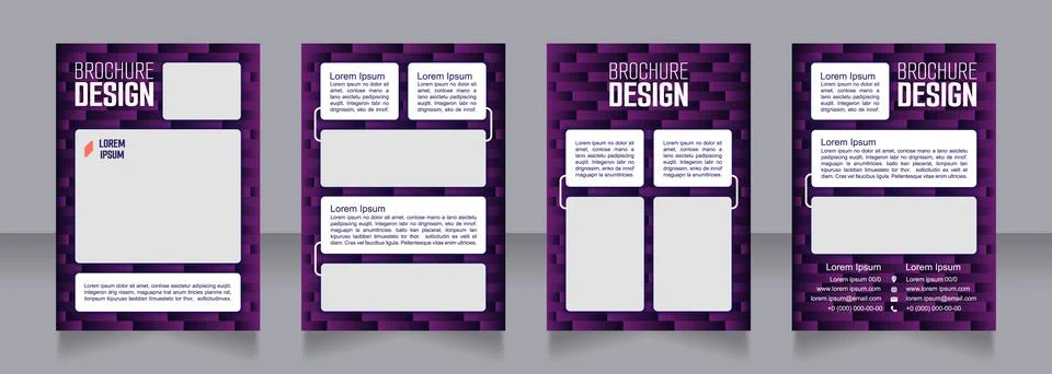 Coding and cybersecurity blank brochure design イラスト素材