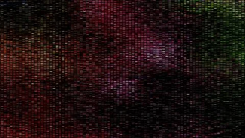 Coding and Hacking Software Particles moving through the eternity of internet. Stock Illustration