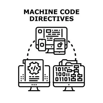 Coding and programming process for software development Stockillustratie