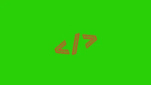 Coding animation on green screen background 库存影片 332953869