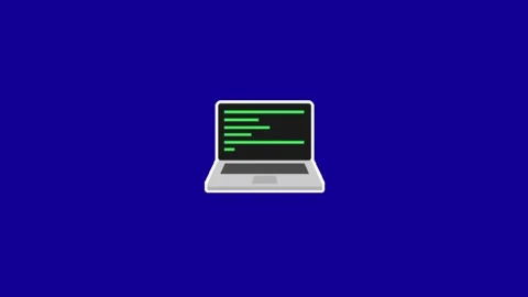 Coding animation on green screen background Stock Footage 332953879