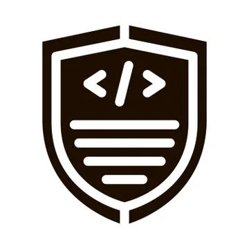 Coding Antivirus Program Vector Icon イラスト素材