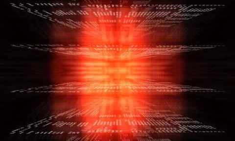 Coding application by programmer developer Stock Illustration