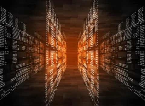 Coding application by programmer developer Stock Illustration