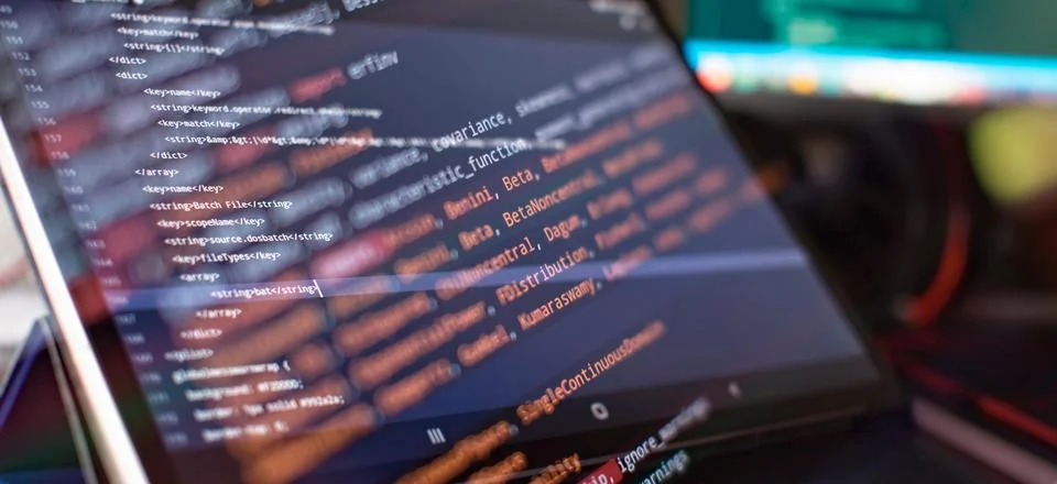 Coding background business data analytics programming online,  digital worl.. Stock-Fotos