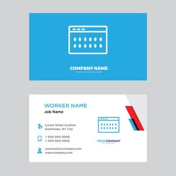 Coding business card design Free Stock Illustration