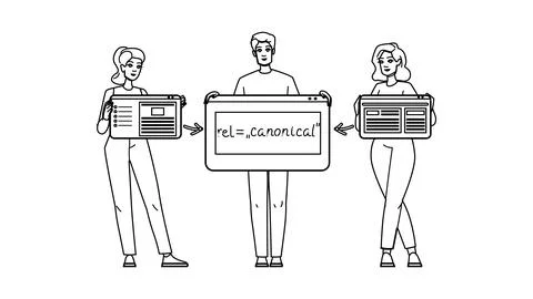 Coding canonical tag vector Stock Illustration