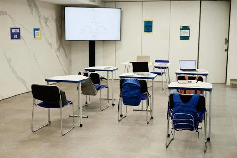 Coding Classroom Background Stock Photos