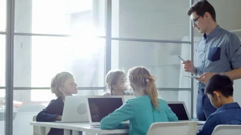 Coding Computer Class Stock Footage 86687083