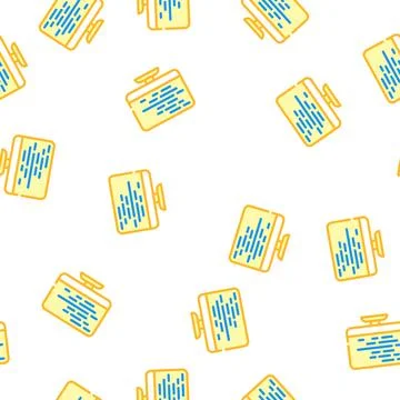 Coding on computer screen vector seamless pattern Stock Illustration