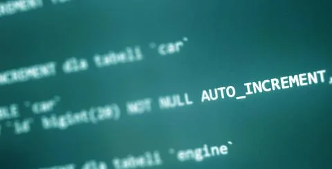 Coding concept. Software development monitor. Technology display. Application 스톡 사진