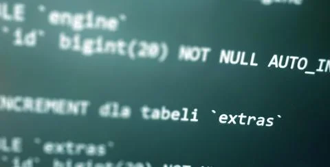 Coding concept. Software development monitor. Technology display. Application 스톡 사진