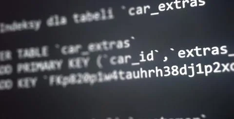 Coding concept. Software development monitor. Technology display. Application 스톡 사진