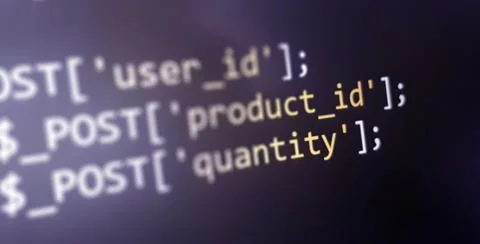 Coding concept. Software development monitor. Technology display. Application 스톡 사진