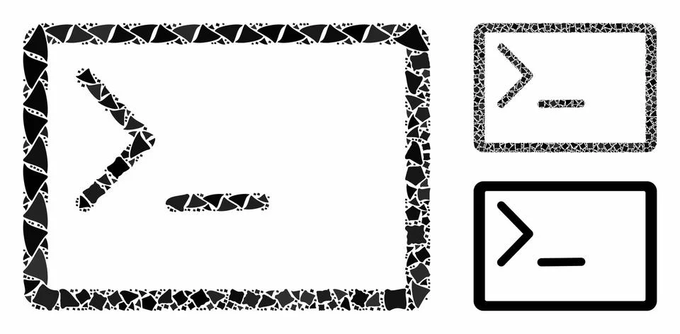 Coding console Composition Icon of Irregular Parts イラスト素材