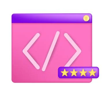 Coding data manager web. symbol design Illustrazione stock