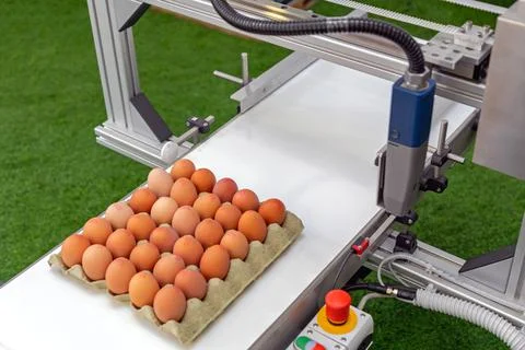 Coding Date Eggs Stock Photos