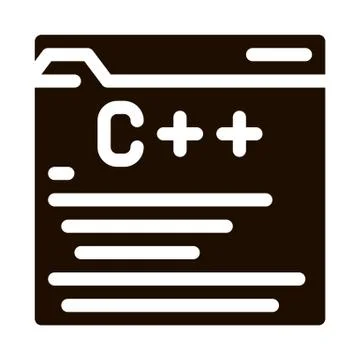 Coding Development Language Vector Icon 스톡 일러스트